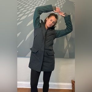 lululemon long green winter coat